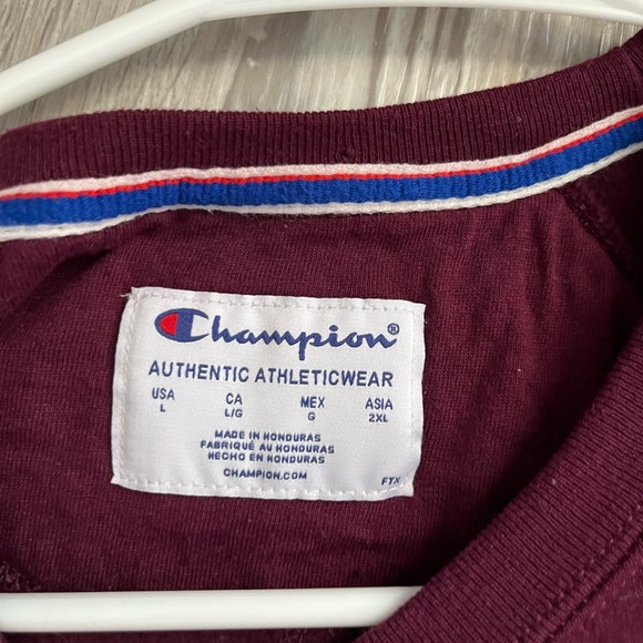 Champion Burgundy Crewneck Sweatshirt - Picture 3 of 3